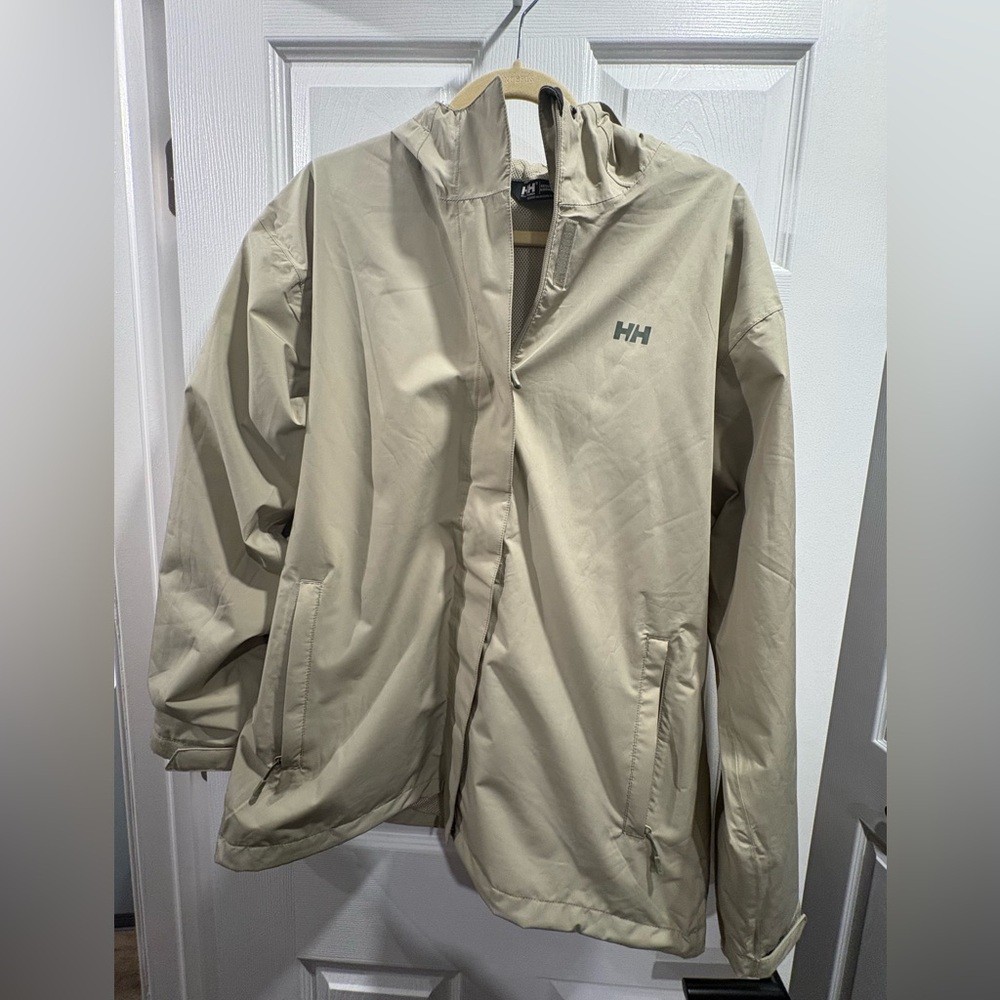 Helly Hansen Women’s XL light green raincoat